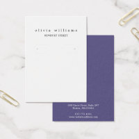 Simple Modern Hoop Earring Display Card