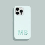 Simple Modern Initial Monogram iPhone 15 Pro Max Case<br><div class="desc">Simple Modern Initial Monogram Phone Case. Create your own personalised iPhone Case with custom initial name.</div>