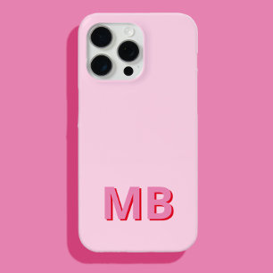 Simple Modern Initial Monogram iPhone 15 Pro Max Case