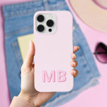 Simple Modern Initial Monogram iPhone 15 Pro Max Case<br><div class="desc">Simple Modern Initial Monogram Phone Case. Create your own personalised iPhone Case with custom initial name.</div>