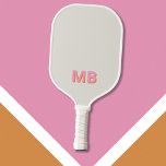 Simple Modern Initial Monogram Pickleball Paddle<br><div class="desc">Simple Modern Initial Monogram Pickleball Paddle. Create your own personalised pickleball with custom initial name.</div>
