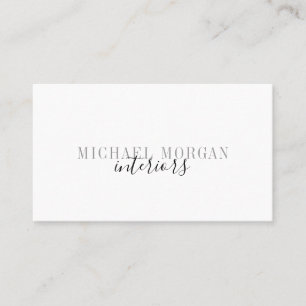 Simple Modern Interior Designer Script  Business Card