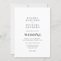 Simple Modern Invitation