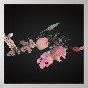 Simple Modern Japanese Art Urakami Shunkin Poster