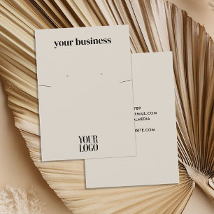 Simple Modern Jewellery Earring Display Card