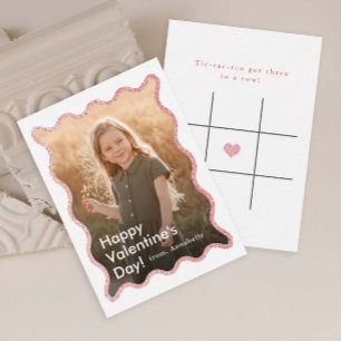 Simple Modern Kids Photo Classroom Valentine's Card