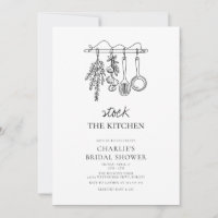 Simple Modern Kitchen Bridal Shower