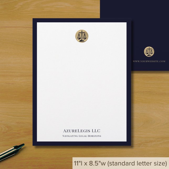 Simple Modern Law Office Custom Letterhead (Creator Uploaded)