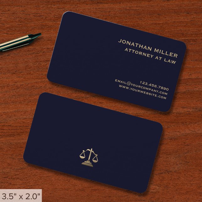 Simple Modern Lawyer Business Card (Creator Uploaded)
