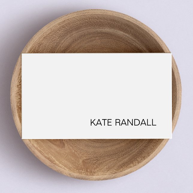Simple Modern Light Grey Professional Business Card (Creator Uploaded)