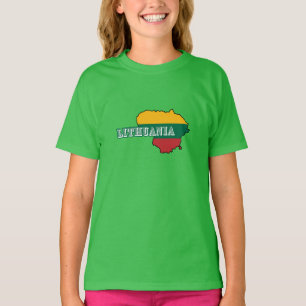 Simple Modern lithuania lietuva Flag Souvenir  T-Shirt