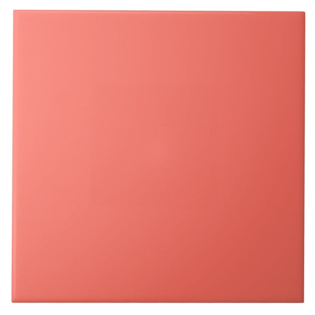 Simple Modern Living Coral Tile (Front)