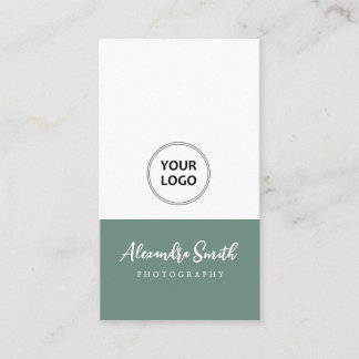 simple modern logo photographer Business Card