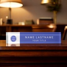 Simple Modern Logo with Name and Title