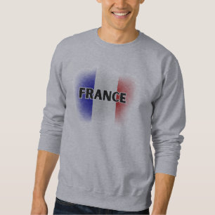 Simple Modern Love France Flag Paris Souvenir Sweatshirt