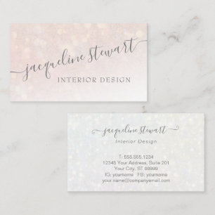 Simple Modern, Luminous Blush Pink Professional Business Card