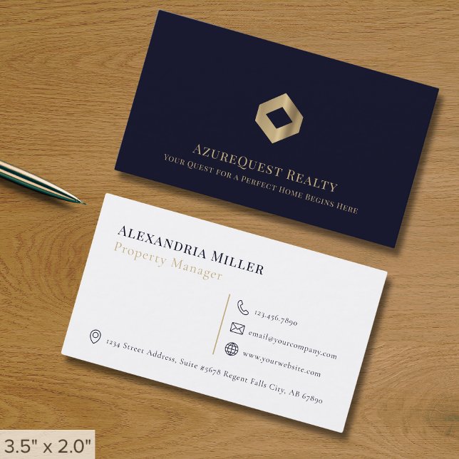 Simple Modern Luxury Logo Business Card (Creator Uploaded)