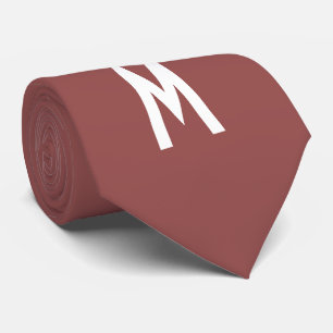 Simple Modern Marsala Tie