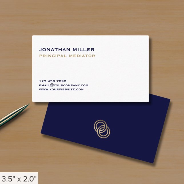 Simple Modern Mediator Business Card (Creator Uploaded)