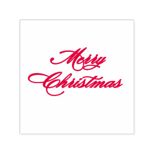 Simple Modern Merry Christmas Self-inking Stamp