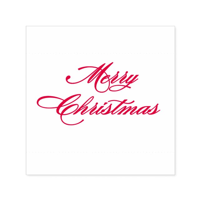 Simple Modern Merry Christmas  Self-inking Stamp (Design)