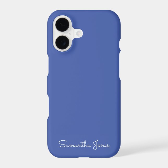 Simple Modern Minimal Bright Blue (Back)