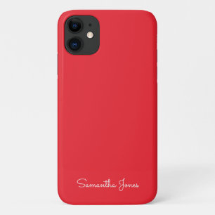 Simple Modern Minimal Bright red Case-Mate iPhone Case