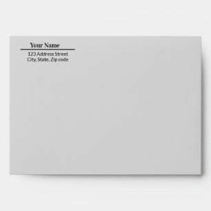 Simple Modern Minimal Name Mailing Addressed Envelope