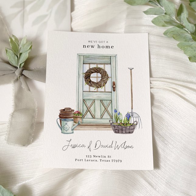 Simple Modern Minimal New Home Moving Announcement (Creator Uploaded)