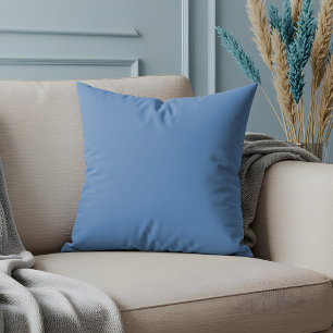 Simple Modern Minimal Solid Sky Blue Color Decor Cushion