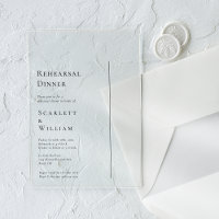 Simple Modern Minimal Wedding Rehearsal Dinner
