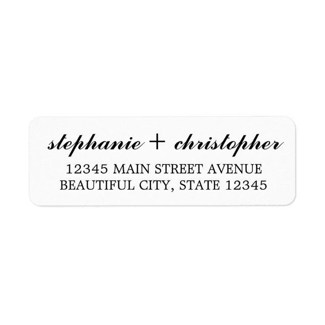 Simple Modern Minimalist Black Script Typography (Front)