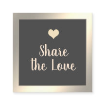 Simple modern minimalist gold referral card