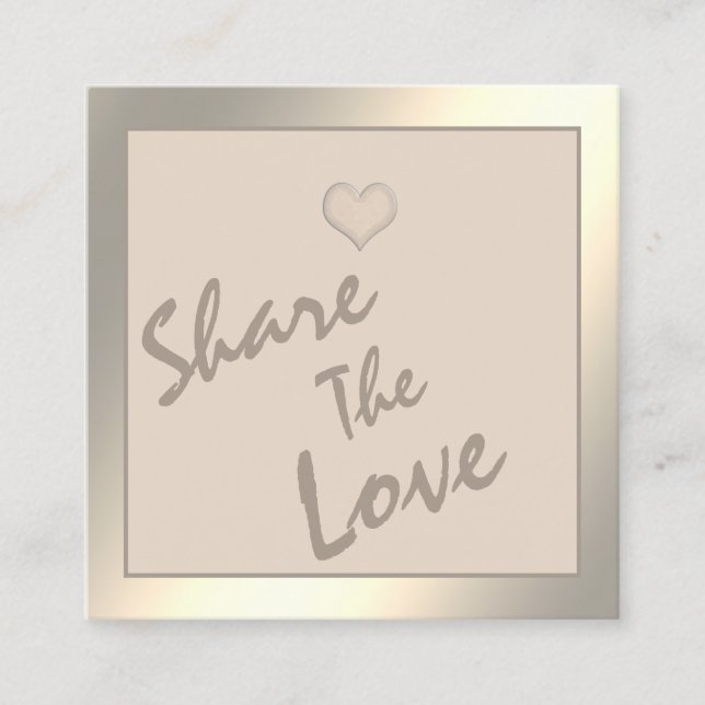 Simple modern minimalist gold referral card (Front)