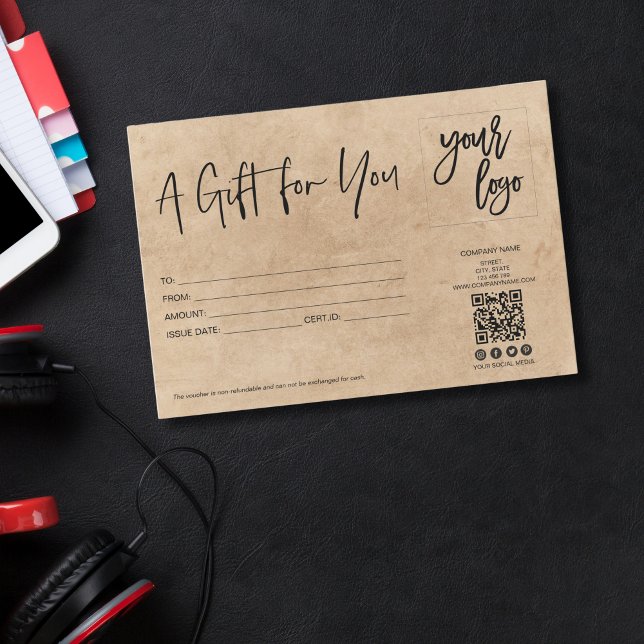 simple modern minimalist kraft paper add logo (Creator Uploaded)