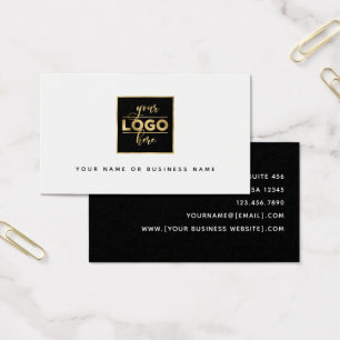 Simple Modern Minimalist Logo Business Card