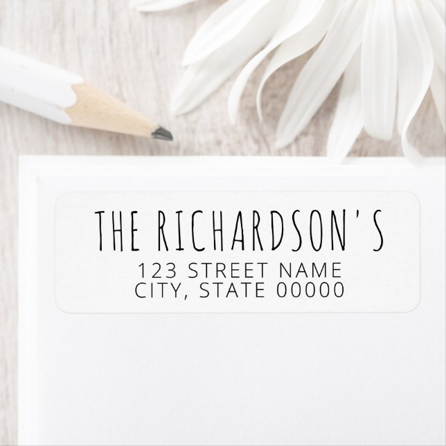 Simple Modern Minimalist Return Address (Insitu)