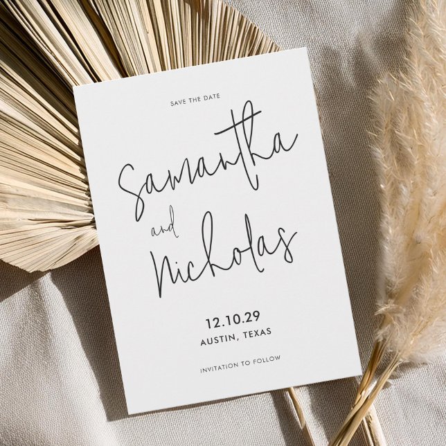 Simple Modern Minimalist Save The Date (Creator Uploaded)