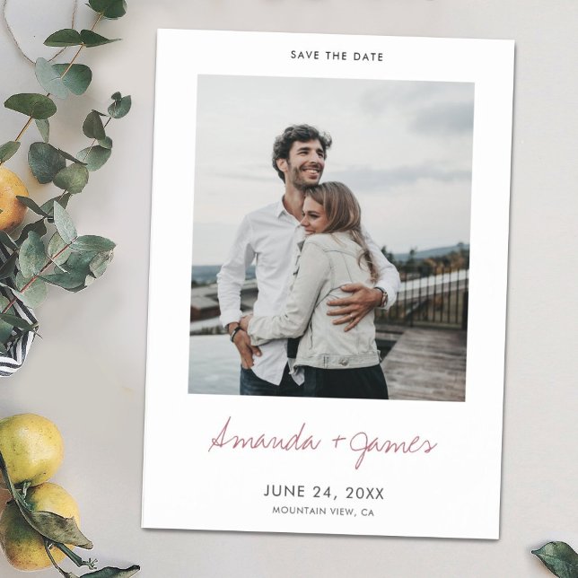 Simple Modern Minimalist Save the Date Magnet (Creator Uploaded)