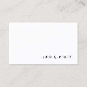 Simple Modern Minimalist Template Professional Business Card