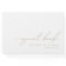 Simple Modern Minimalist White Wedding Guest Book