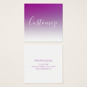 Simple Modern Minimalistic Purple Ombre Gradient