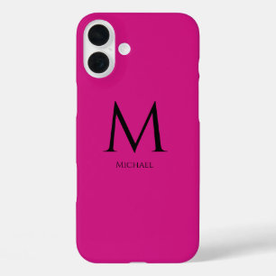 Simple Modern Monogram Case-Mate iPhone Case