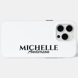 Simple Modern Monogram iPhone 15 Pro Max Case