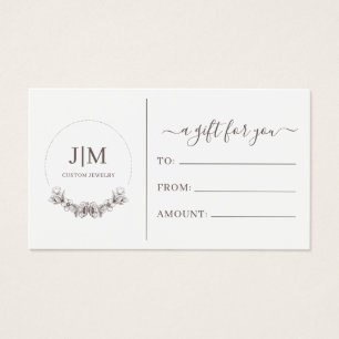 Simple Modern Monogram Jeweller