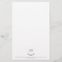 Simple Modern Monogram Jeweller Square Business Ca