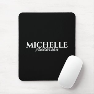 Simple Modern Monogram Mouse Pad