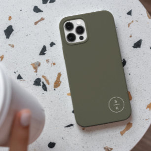 Simple Modern Monogram Name Case-Mate iPhone Case