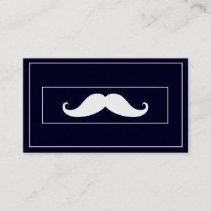 Simple Modern Moustache Barber Shop Mini Business Business Card