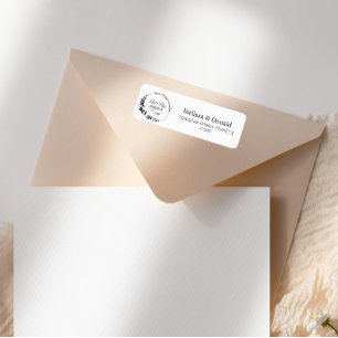 Simple Modern Mr & Mrs Script Address